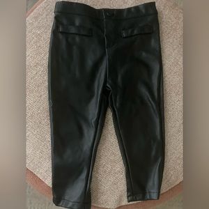 Faux leather baby pants 12 months